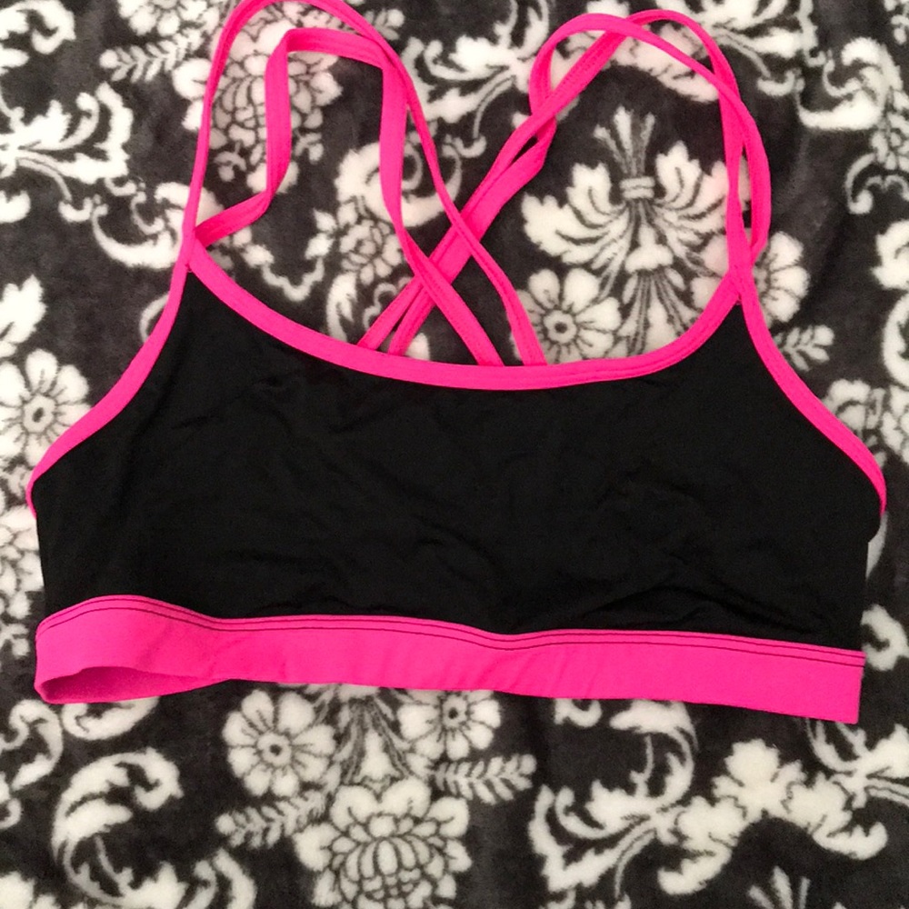 VS Pink Yoga Crossback Sports Bra